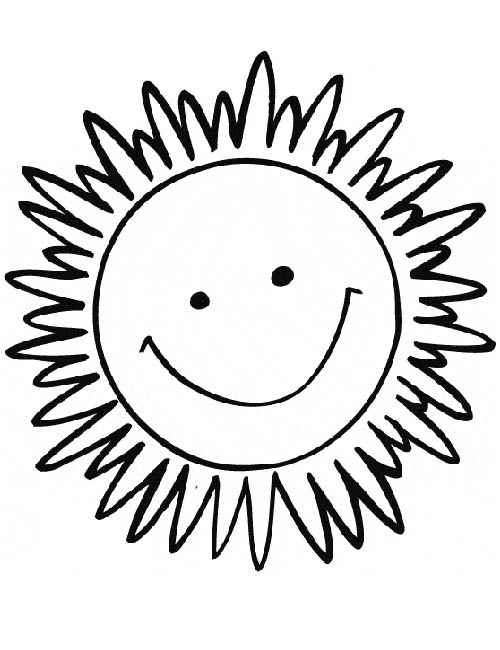 Dessin à colorier: Soleil (Nature) #157922 - Coloriages à Imprimer Gratuits