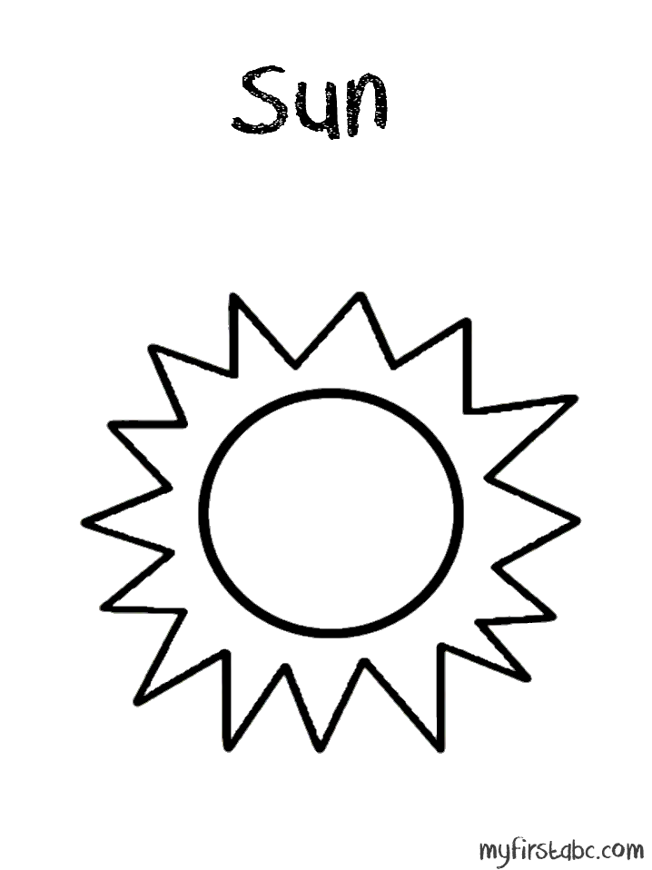 Dessin à colorier: Soleil (Nature) #157953 - Coloriages à Imprimer Gratuits