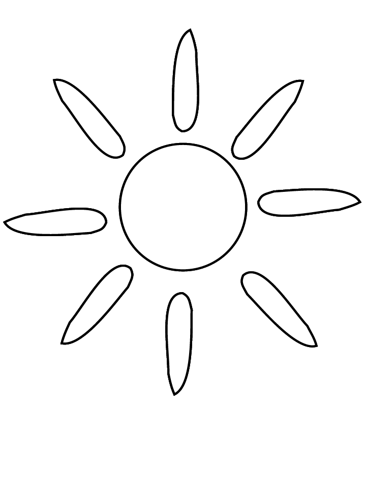 Dessin à colorier: Soleil (Nature) #157985 - Coloriages à Imprimer Gratuits