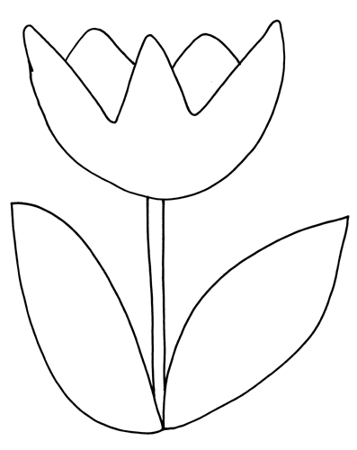 Dessin à colorier: Tulipe (Nature) #161628 - Coloriages à Imprimer Gratuits
