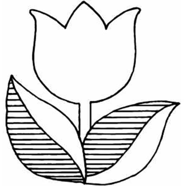 Dessin à colorier: Tulipe (Nature) #161662 - Coloriages à Imprimer Gratuits