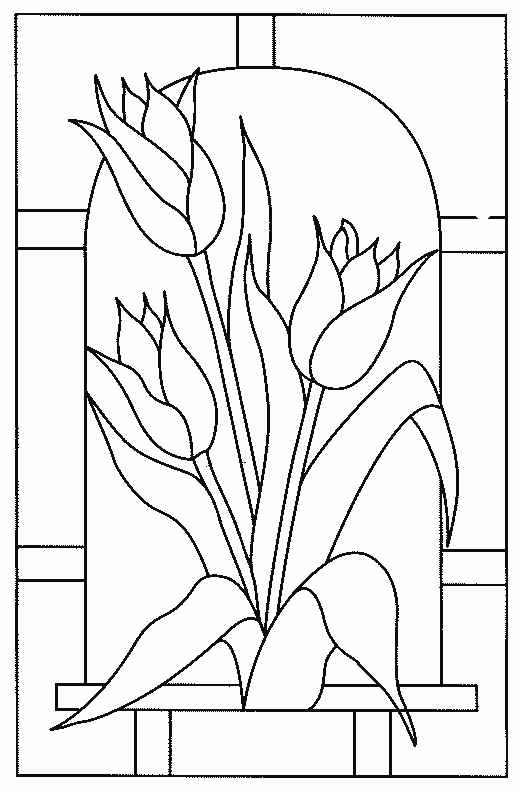 Dessin à colorier: Tulipe (Nature) #161685 - Coloriages à Imprimer Gratuits