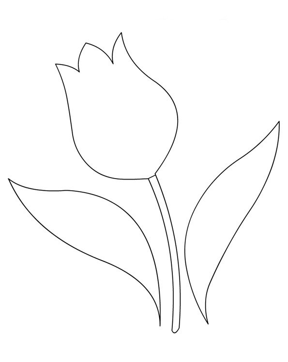 Dessin à colorier: Tulipe (Nature) #161710 - Coloriages à Imprimer Gratuits
