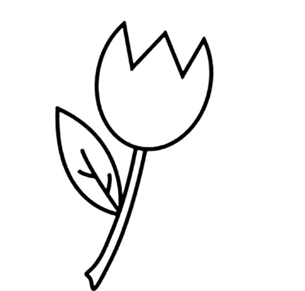 Dessin à colorier: Tulipe (Nature) #161717 - Coloriages à Imprimer Gratuits