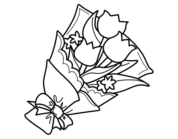 Dessin à colorier: Tulipe (Nature) #161719 - Coloriages à Imprimer Gratuits
