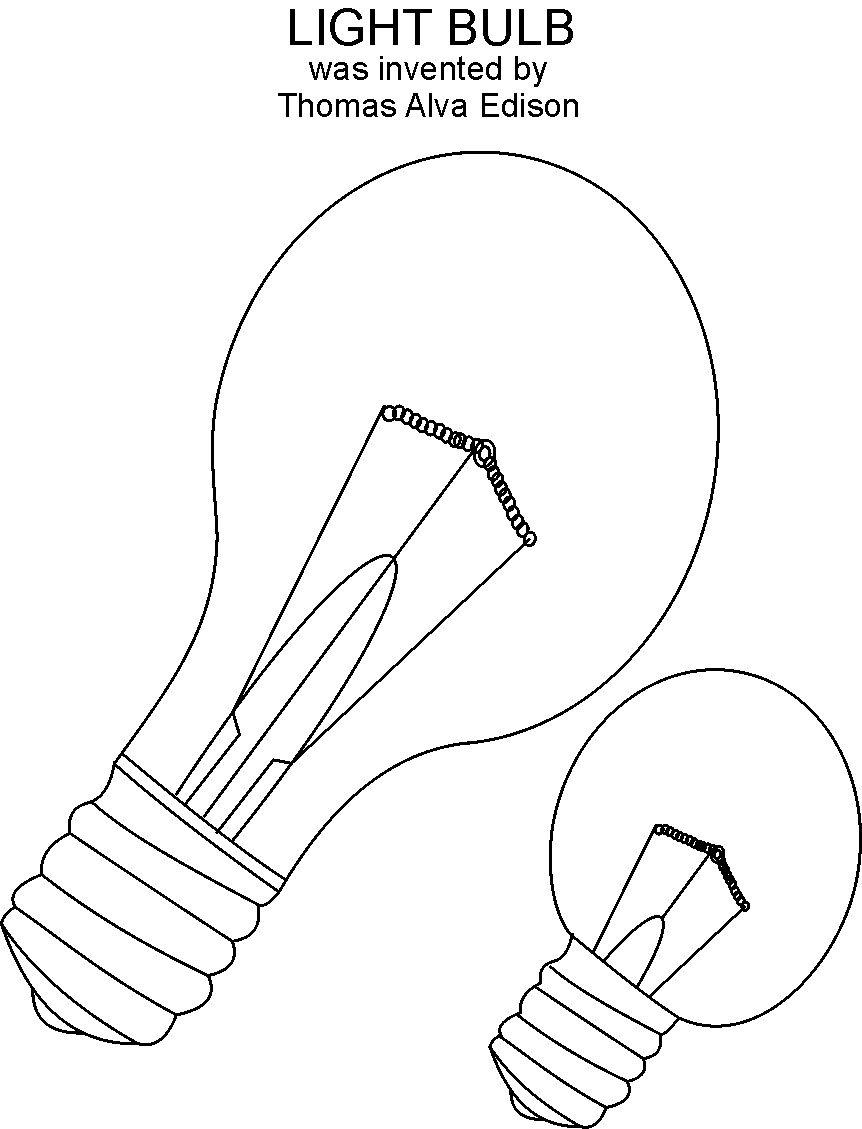 Dessin à colorier: Ampoule électrique (Objets) #119526 - Coloriages à Imprimer Gratuits