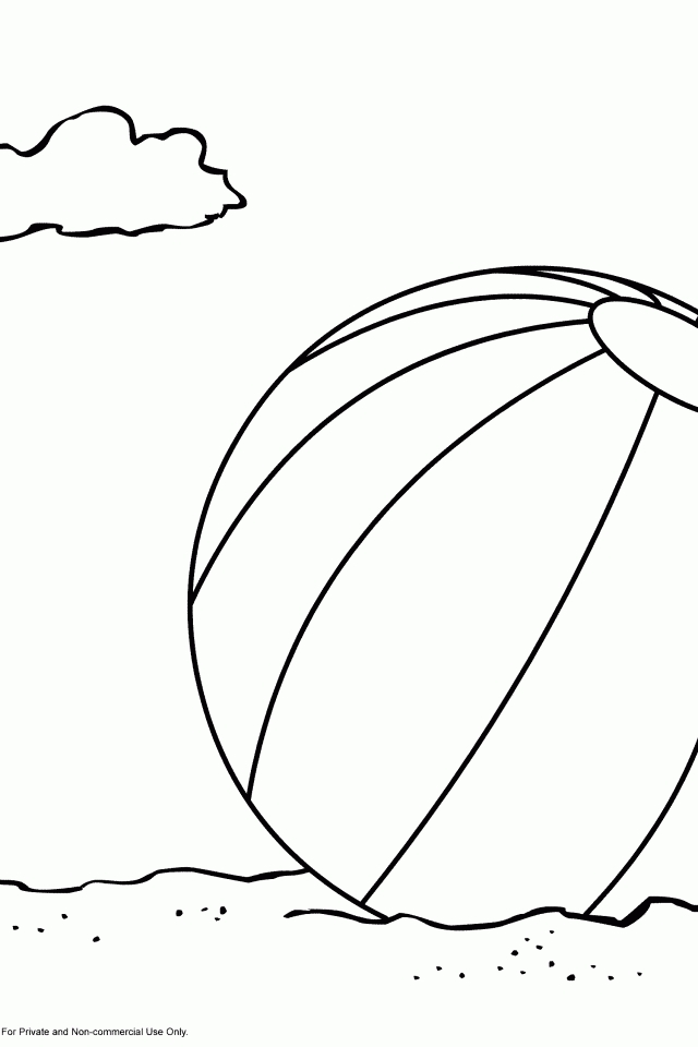Coloriage Ballon de plage #25 (Objets) – Coloriages à imprimer