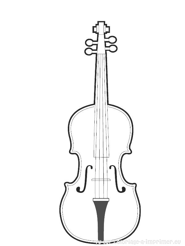 Dessin à colorier: Instruments de musique (Objets) #167219 - Coloriages à Imprimer Gratuits