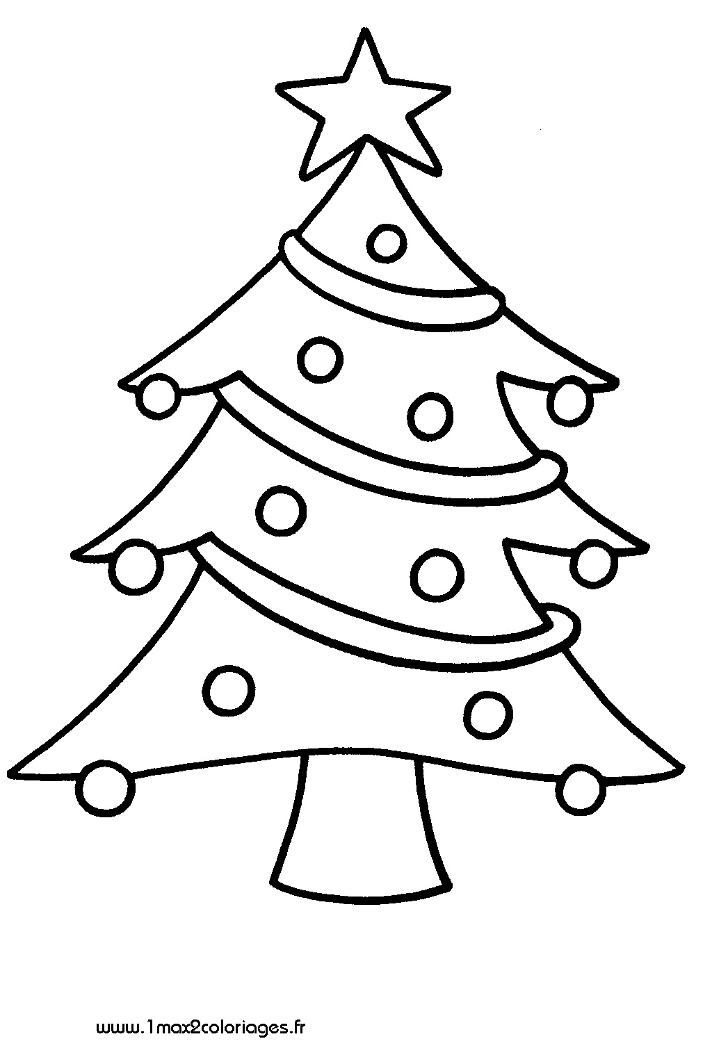 Dessin à colorier: Sapin de Noël (Objets) #167436 - Coloriages à Imprimer Gratuits