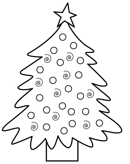 Dessin à colorier: Sapin de Noël (Objets) #167446 - Coloriages à Imprimer Gratuits