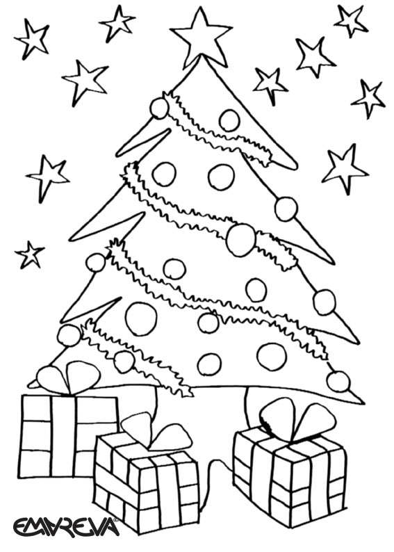 Dessin à colorier: Sapin de Noël (Objets) #167457 - Coloriages à Imprimer Gratuits