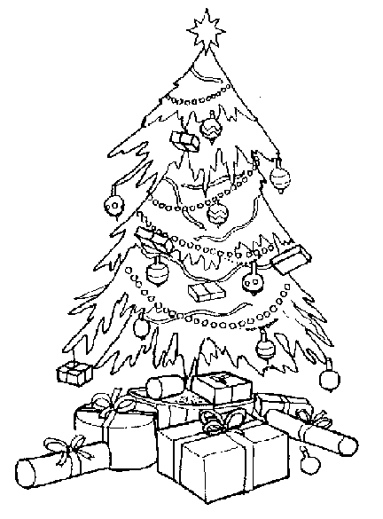 Dessin à colorier: Sapin de Noël (Objets) #167461 - Coloriages à Imprimer Gratuits