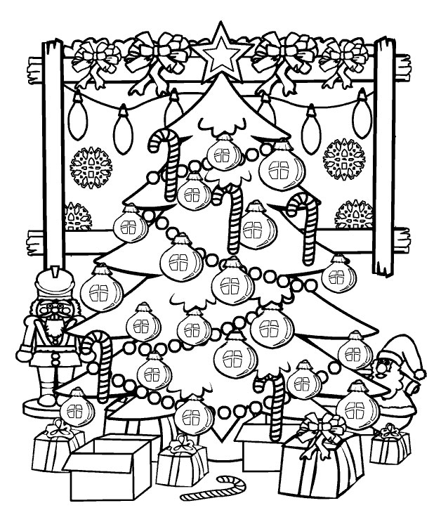 Coloriage Sapin de Noël #33 (Objets) - Coloriages à imprimer