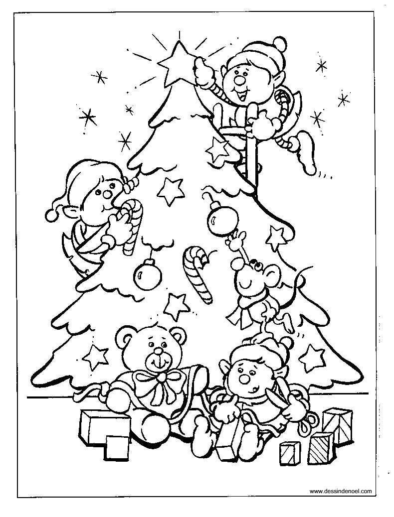 Dessin à colorier: Sapin de Noël (Objets) #167476 - Coloriages à Imprimer Gratuits