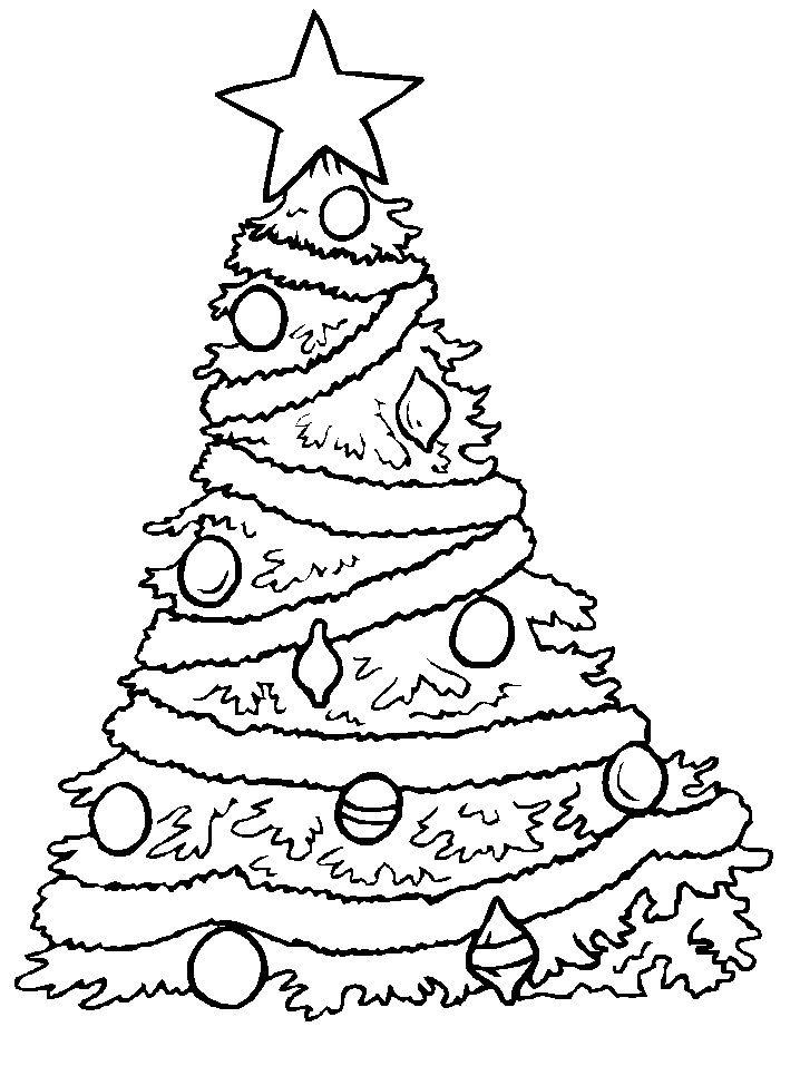 Dessin à colorier: Sapin de Noël (Objets) #167493 - Coloriages à Imprimer Gratuits