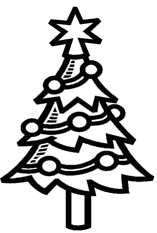 Dessin à colorier: Sapin de Noël (Objets) #167514 - Coloriages à Imprimer Gratuits