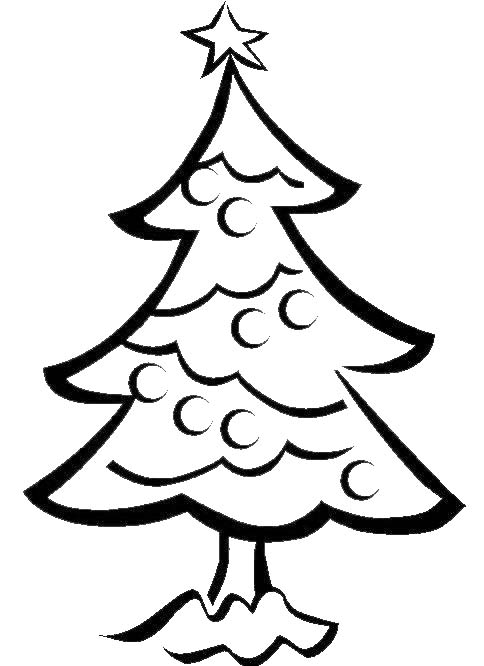Dessin à colorier: Sapin de Noël (Objets) #167543 - Coloriages à Imprimer Gratuits