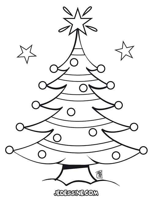 Dessin à colorier: Sapin de Noël (Objets) #167615 - Coloriages à Imprimer Gratuits