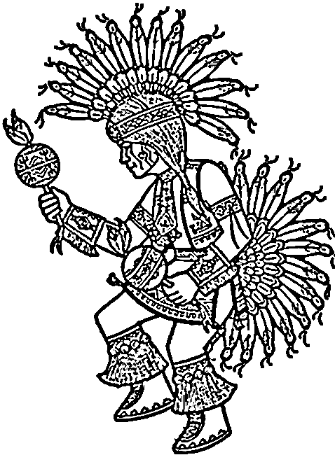 Dessin à colorier: Amérindien (Personnages) #149026 - Coloriages à Imprimer Gratuits