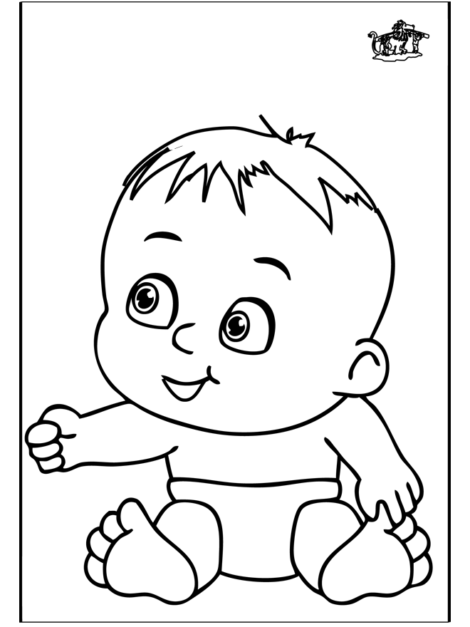 Dessin à colorier: Bébé (Personnages) #86600 - Coloriages à Imprimer Gratuits