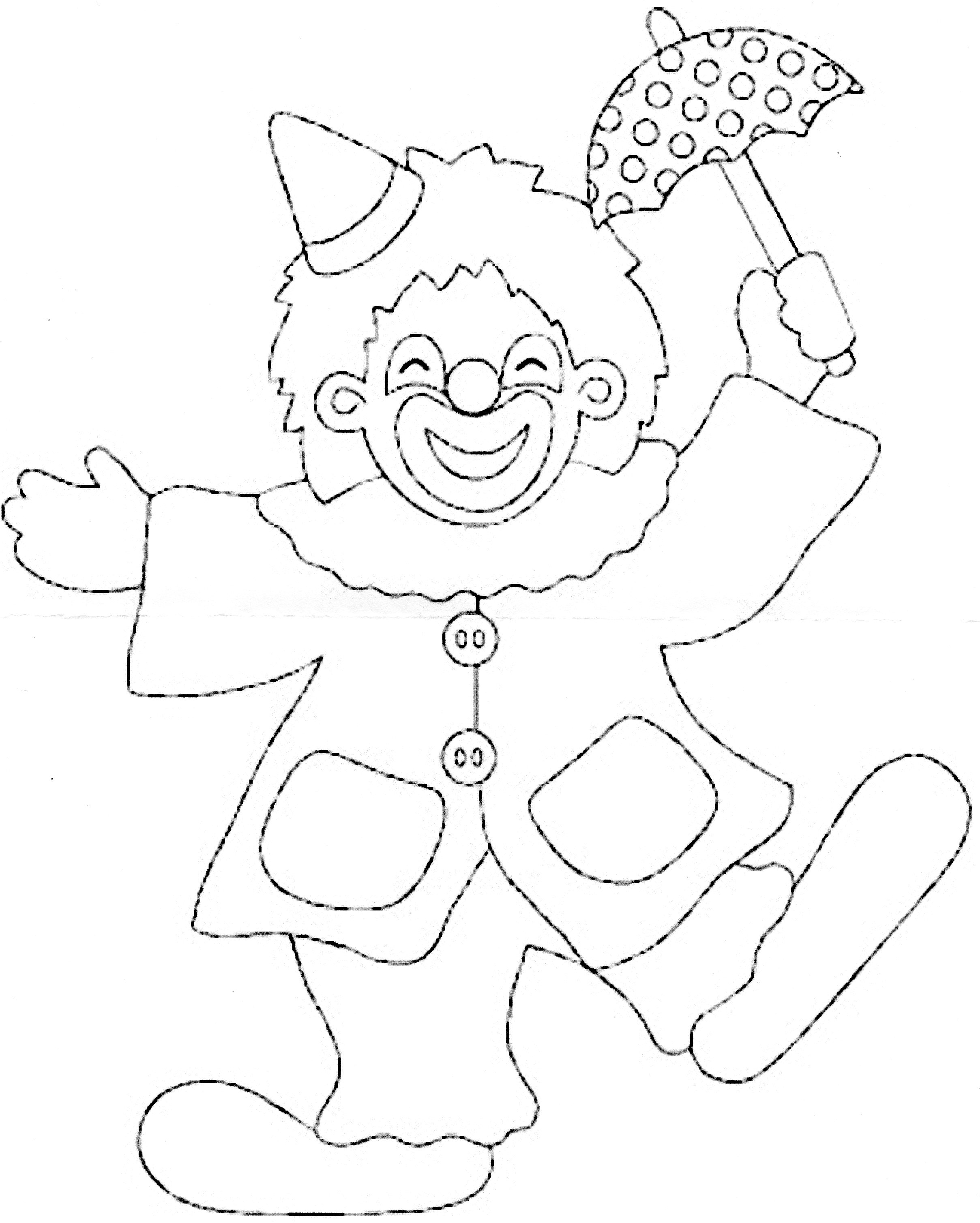 Dessin à colorier: Clown (Personnages) #91041 - Coloriages à Imprimer Gratuits