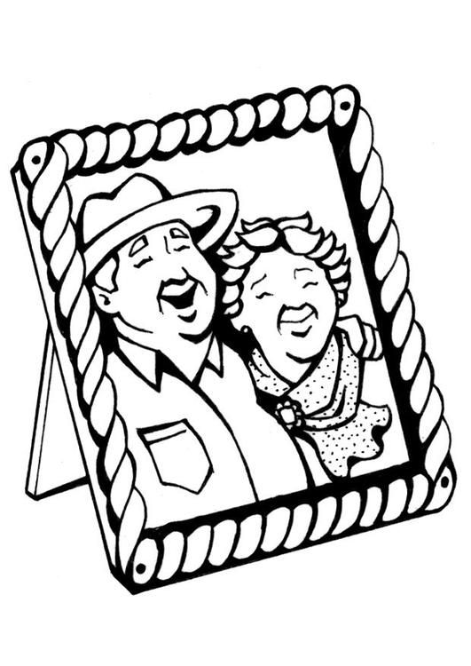 Dessin à colorier: Grand parents (Personnages) #150632 - Coloriages à Imprimer Gratuits