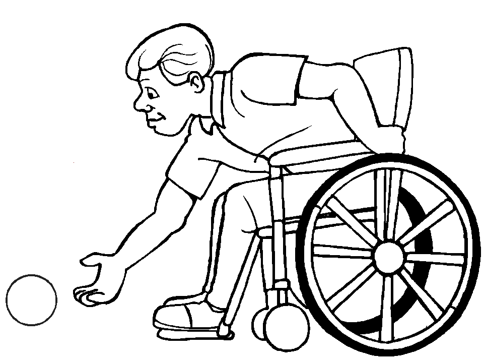 Coloriage Handicapé #15 (Personnages) – Coloriages à imprimer