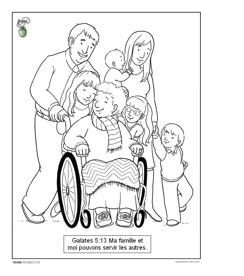 Dessin à colorier: Handicapé (Personnages) #98437 - Coloriages à Imprimer Gratuits