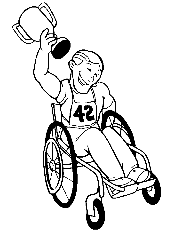 Dessin à colorier: Handicapé (Personnages) #98515 - Coloriages à Imprimer Gratuits
