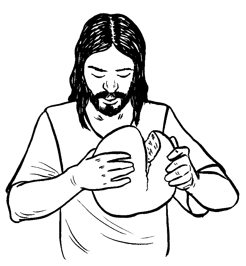 Dessin à colorier: Jesus (Personnages) #99139 - Coloriages à Imprimer Gratuits
