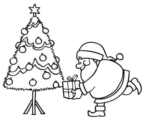Dessin à colorier: Père Noël (Personnages) #104742 - Coloriages à Imprimer Gratuits