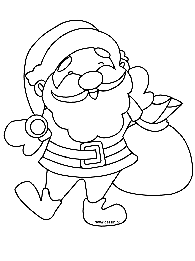 Dessin à colorier: Père Noël (Personnages) #104748 - Coloriages à Imprimer Gratuits