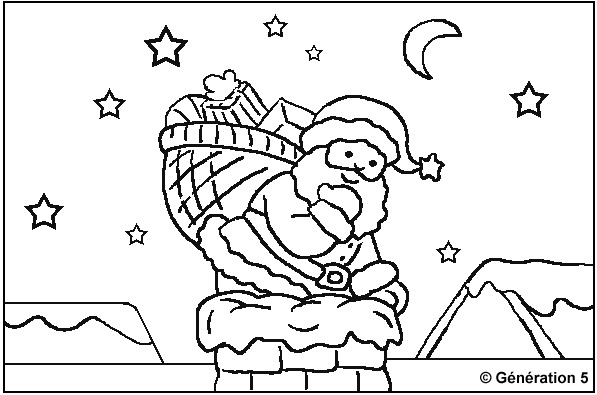 Dessin à colorier: Père Noël (Personnages) #104853 - Coloriages à Imprimer Gratuits