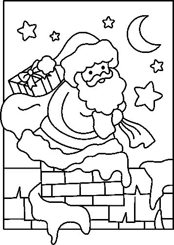 Dessin à colorier: Père Noël (Personnages) #104967 - Coloriages à Imprimer Gratuits