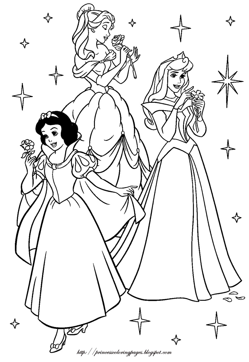 Dessin à colorier: Princesse (Personnages) #85178 - Coloriages à Imprimer Gratuits