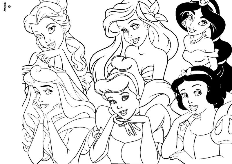 Dessin à colorier: Princesse (Personnages) #85214 - Coloriages à Imprimer Gratuits