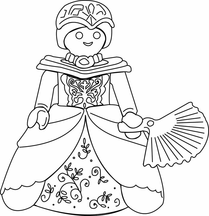 Dessin à colorier: Princesse (Personnages) #85261 - Coloriages à Imprimer Gratuits