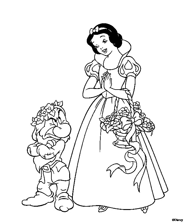 Dessin à colorier: Princesse (Personnages) #85290 - Coloriages à Imprimer Gratuits