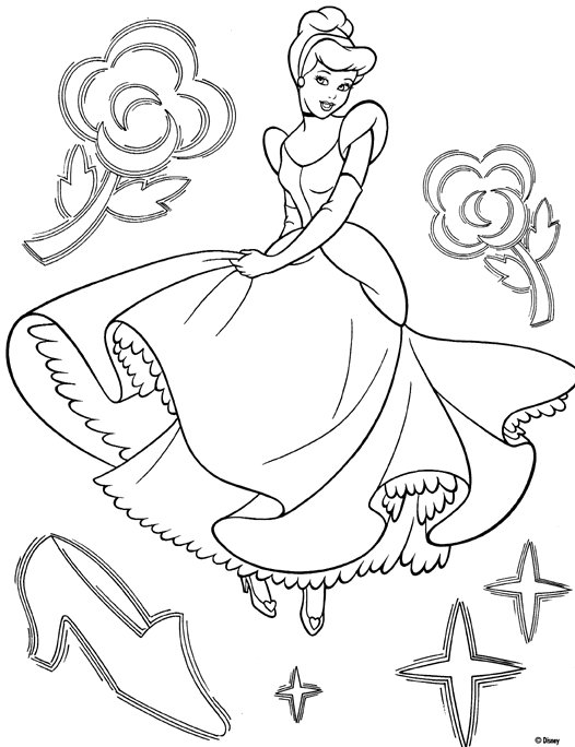 Dessin à colorier: Princesse (Personnages) #85323 - Coloriages à Imprimer Gratuits