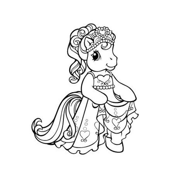 Dessin à colorier: Princesse (Personnages) #85360 - Coloriages à Imprimer Gratuits