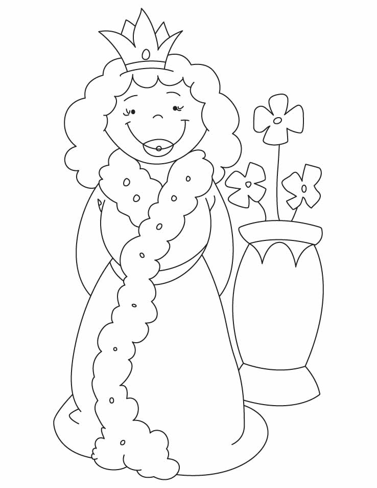 Dessin à colorier: Reine (Personnages) #106233 - Coloriages à Imprimer Gratuits