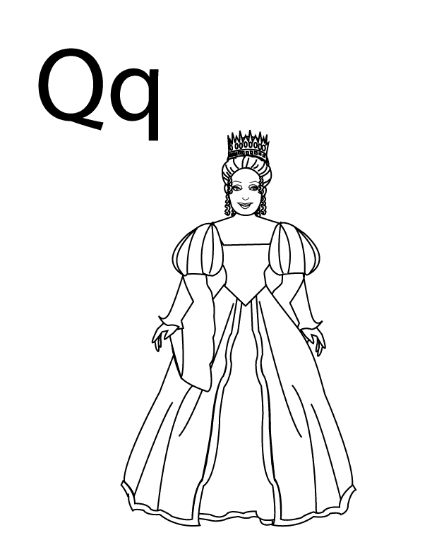 Dessin à colorier: Reine (Personnages) #106250 - Coloriages à Imprimer Gratuits