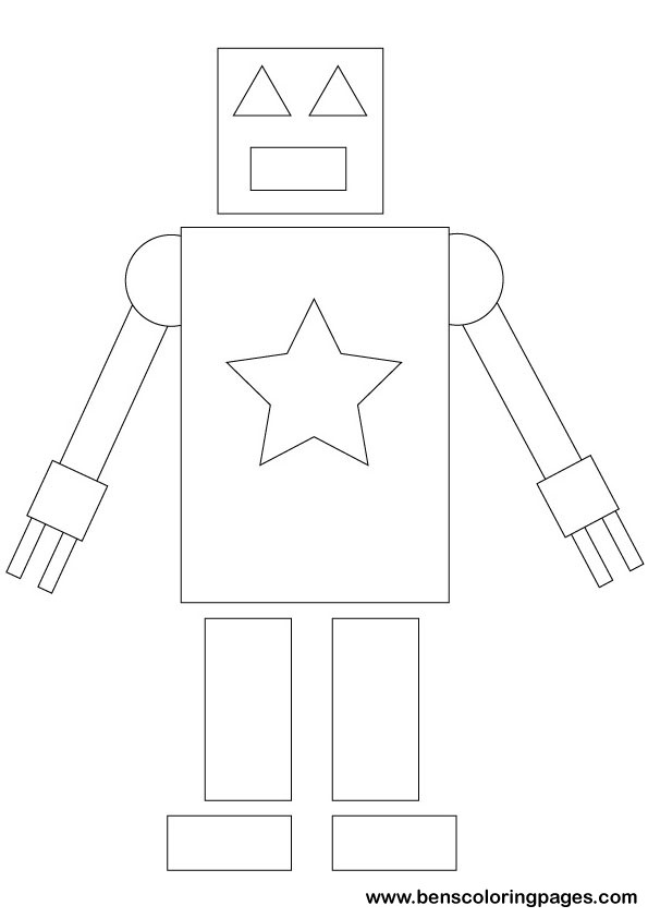 Dessin à colorier: Robot (Personnages) #106655 - Coloriages à Imprimer Gratuits