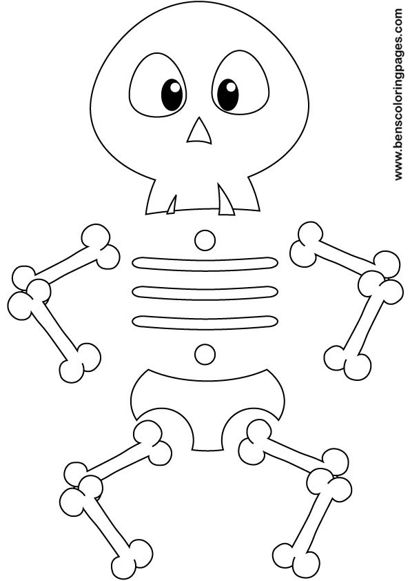 Dessin à colorier: Squelette (Personnages) #147435 - Coloriages à Imprimer Gratuits