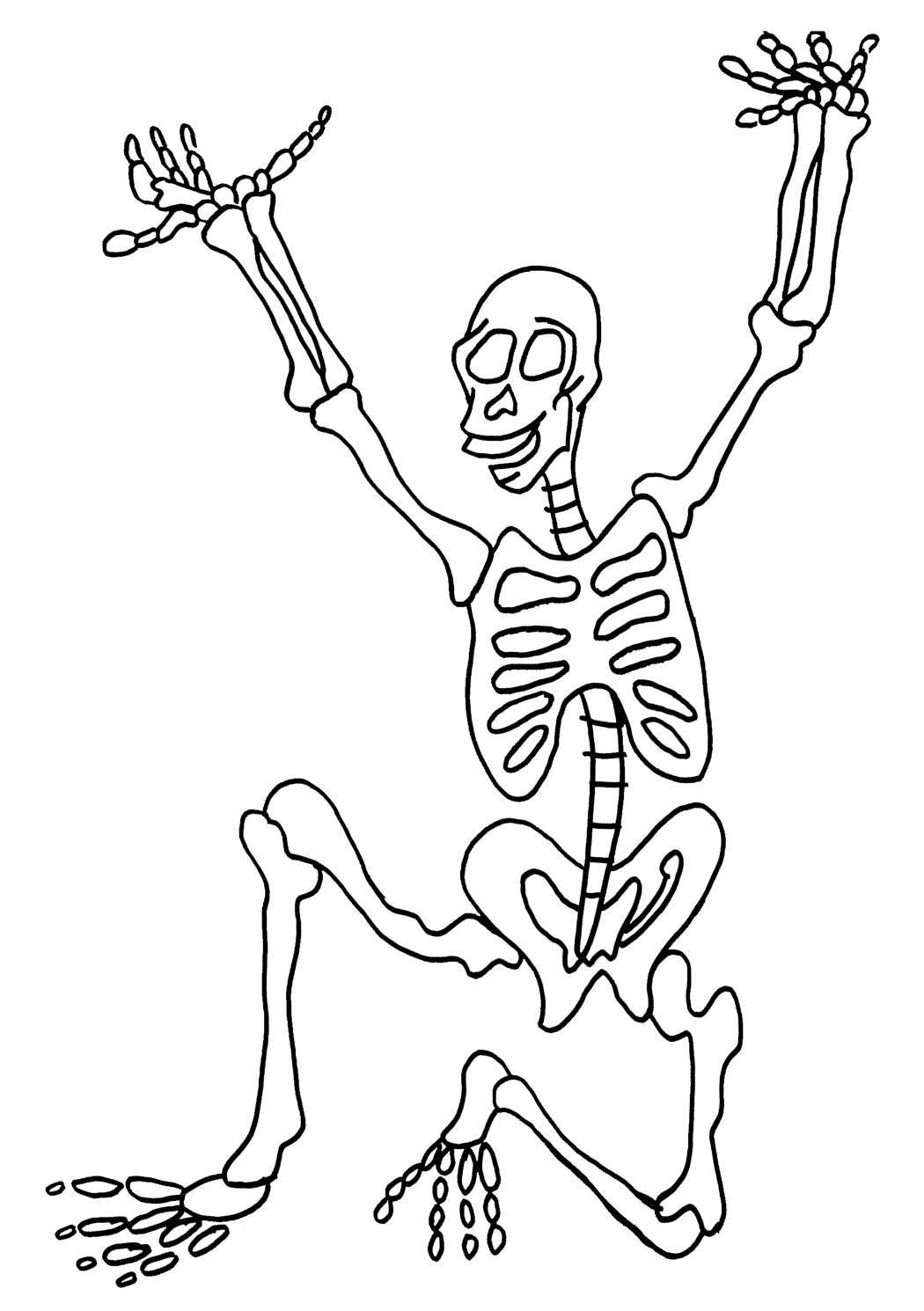 Dessin à colorier: Squelette (Personnages) #147439 - Coloriages à Imprimer Gratuits