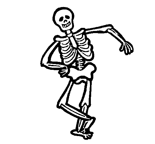 Dessin à colorier: Squelette (Personnages) #147449 - Coloriages à Imprimer Gratuits