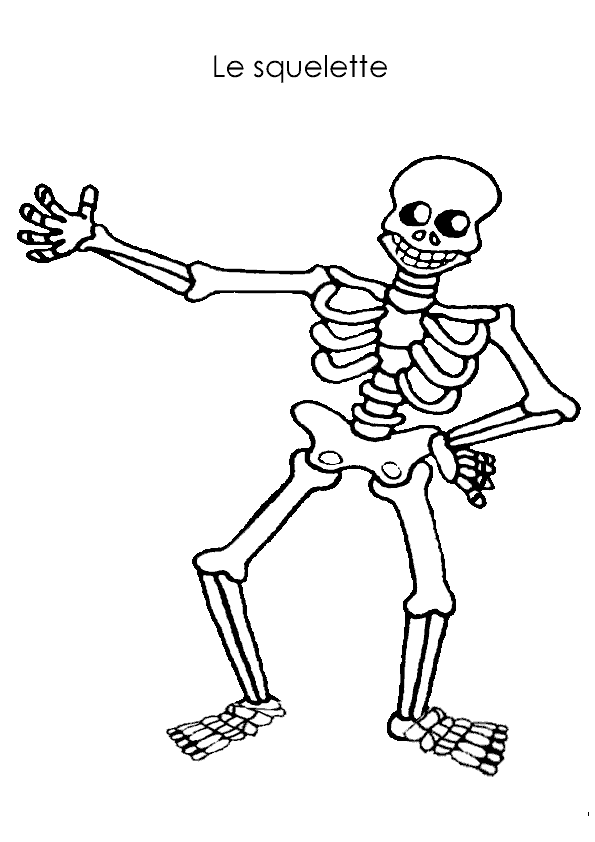 Dessin à colorier: Squelette (Personnages) #147454 - Coloriages à Imprimer Gratuits