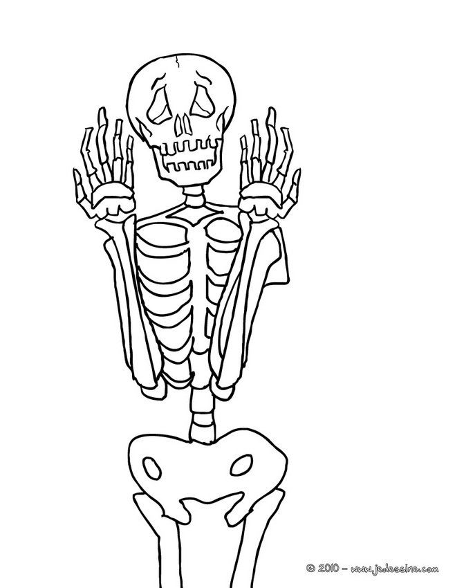 Dessin à colorier: Squelette (Personnages) #147485 - Coloriages à Imprimer Gratuits