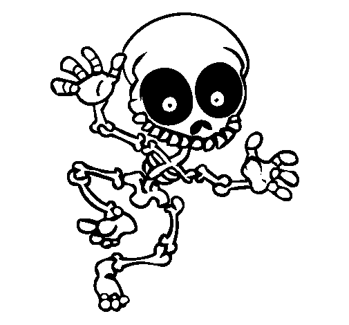 Dessin à colorier: Squelette (Personnages) #147508 - Coloriages à Imprimer Gratuits