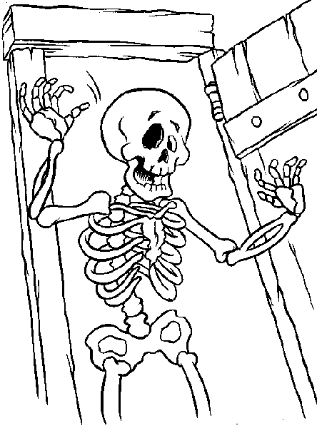 Dessin à colorier: Squelette (Personnages) #147547 - Coloriages à Imprimer Gratuits